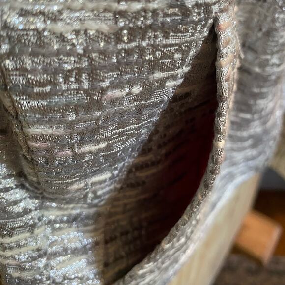 Skye's The Limit Silver Metallic Jacket Size Medium - Picture 7 of 8